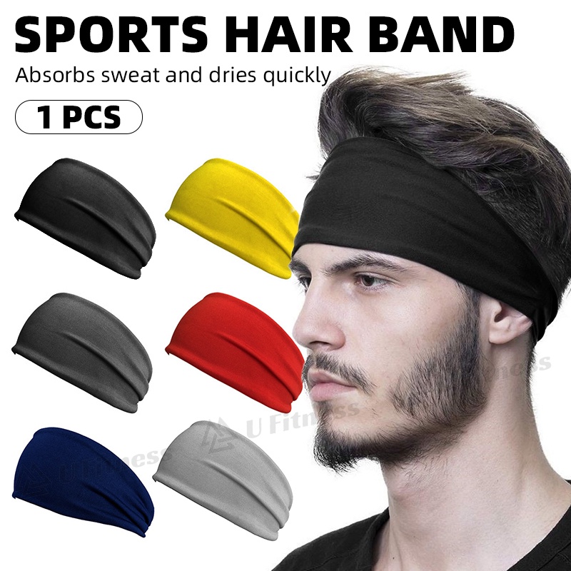1 pcs Absorbent Sport Sweat Headband For Men Women Yoga Hair Bands Sweatband Outdoor Cycling Running