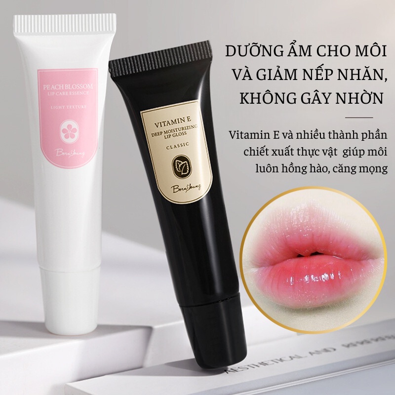 Son Dưỡng Môi Honyuan Vitamin E, Tinh Chất Dưỡng Môi Hoa Đào, Chống Nứt Nẻ Khô Môi, Dưỡng Ẩm & Làm Mờ Viền Môi, Giúp Đôi