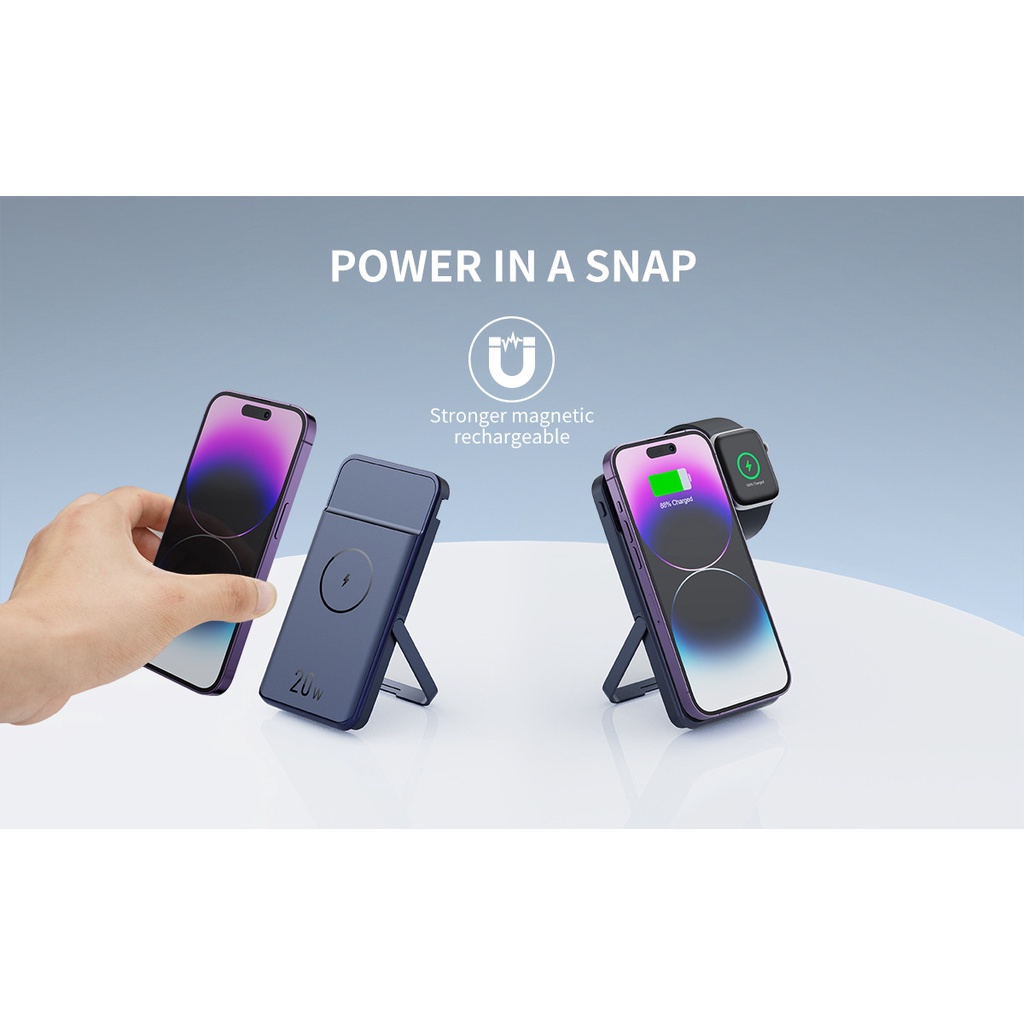 11Mobile Phone Holder Power Bank Portable Mini Two-In-One Watch Power