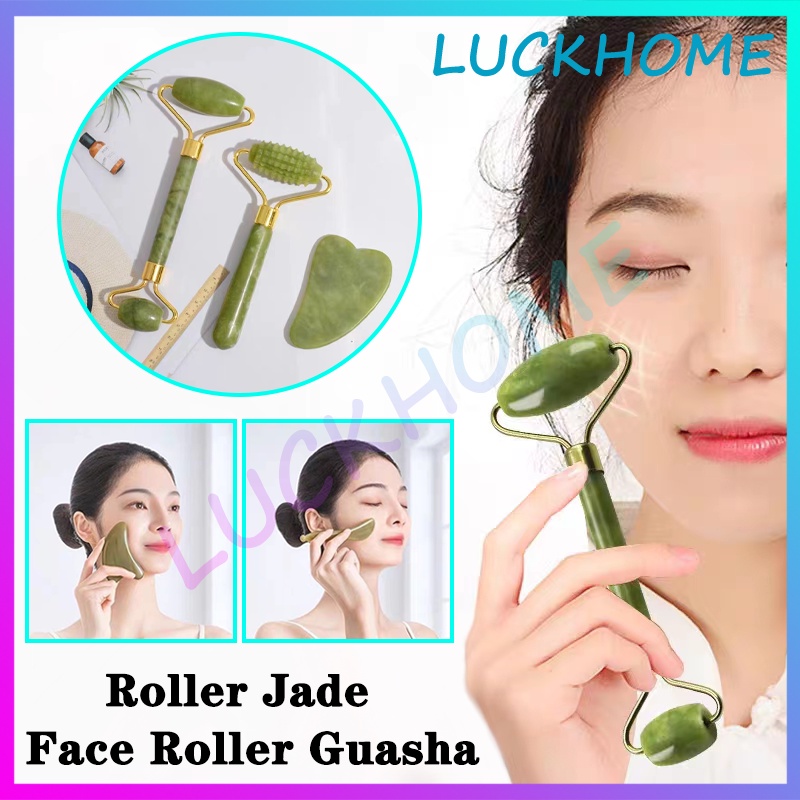 Jade Roller Massager Facial Massage Tool Jade Roller Massager Natural Wrinkle Prevention Jade Natural Stone