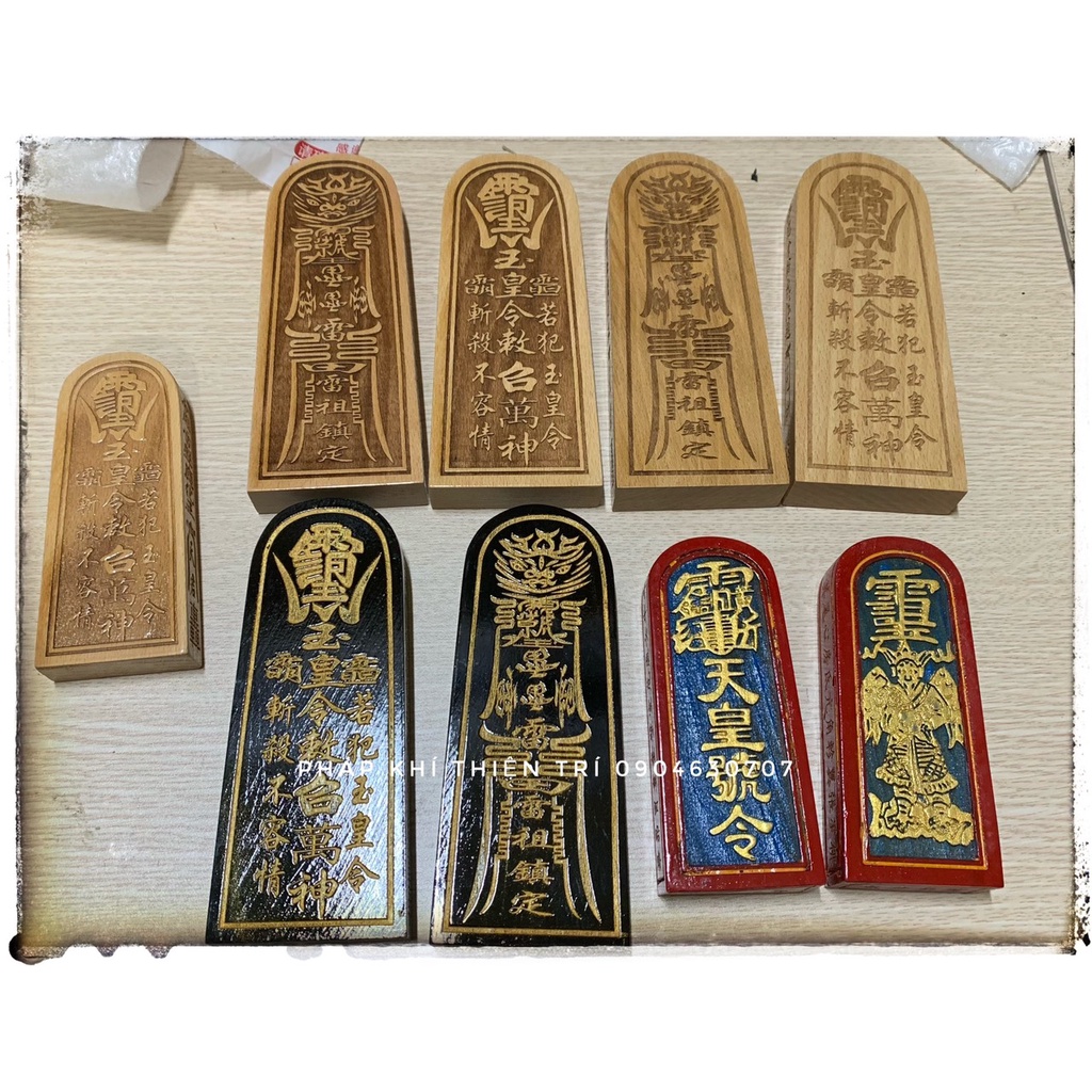 Lệnh Bài Gỗ Đào      Cỡ     To