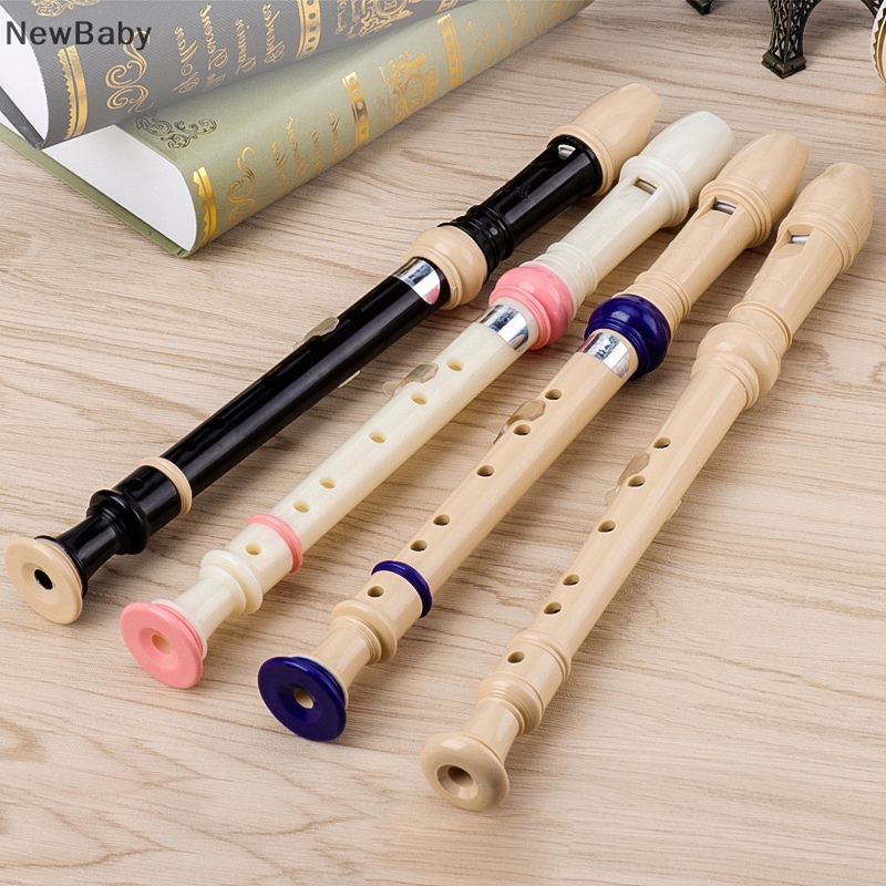NewBaby Eight Hole Treble Flute 8-Hole Soprano Recorder Clarinet Black Sound Easy Adjustable Food Gr