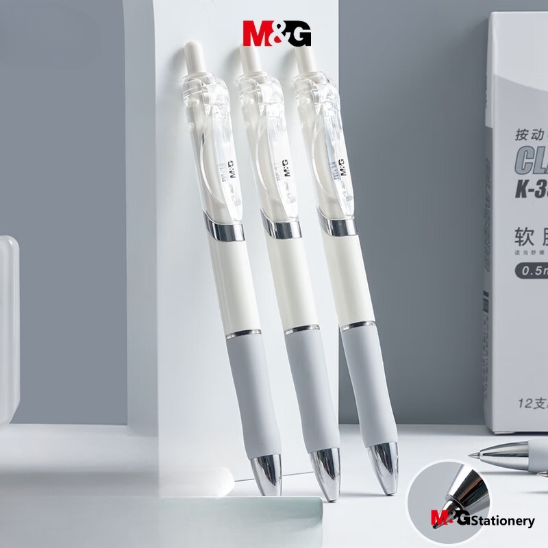 1 Hộp Đựng Bút Mực Nước M&G k35 0.5 Màu Đen Tiện Dụng Cho Học Sinh / Văn Phòng