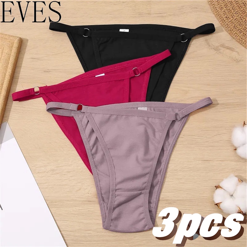 3Pcs/Set Cotton Panty for Women Low Waist Underwear Female Underpant Plus Size