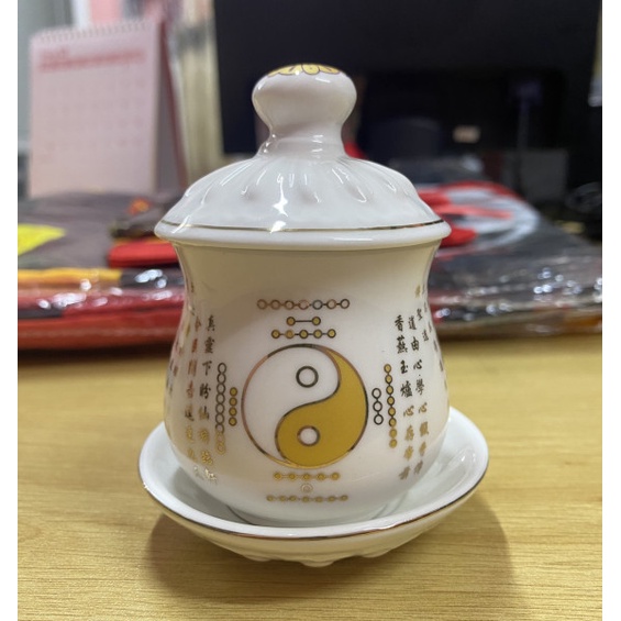Đồ thờ cúng - Chén Bát Quái Đạo Giáo