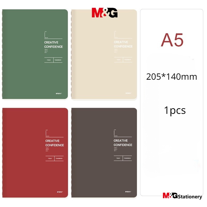 Sổ Tay Ghi Chú a5 / 40 Chủ Đề Văn Phòng Phẩm M&G 1 Cái