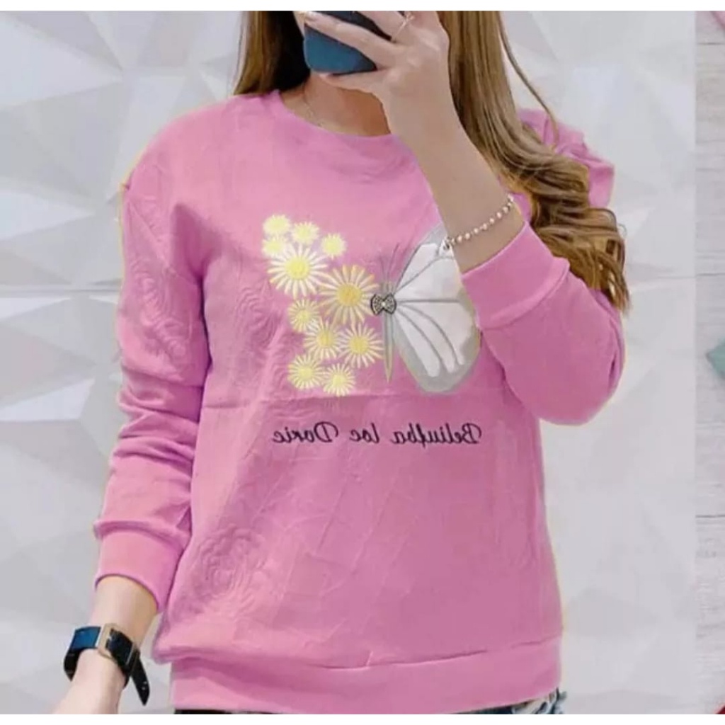 Kaos Lengan Panjang Wanita Dewasa Kekinian Terbaru