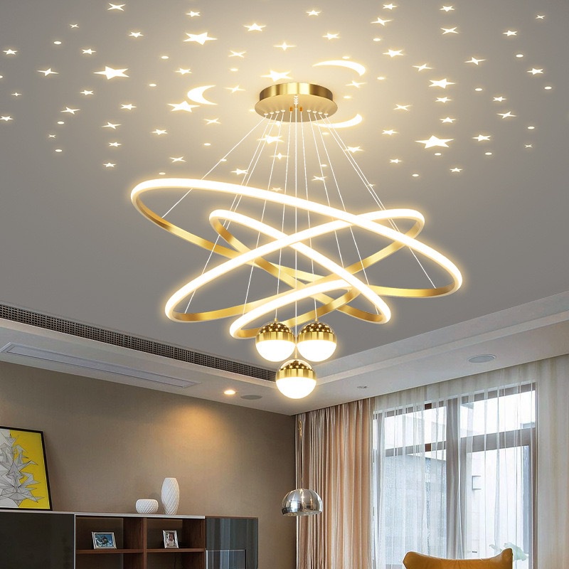 Chandelier Modern Pendant Lamp LED chandelier ceiling light bedroom lamp ring ceiling light