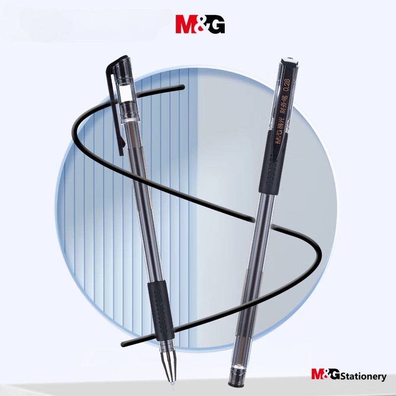 1 Bút Mực Nước M&G Ngòi Bút 0.28 Màu Đen Nắp Kéo Đặc Biệt Cho Học Sinh / Văn Phòng