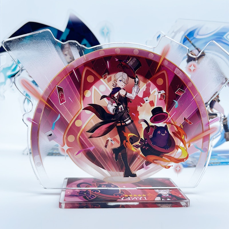 Mô hình Standee Genshin Impact New Figures Acrylic Lynette Freminet Lyney Neuvillette mica trong ani