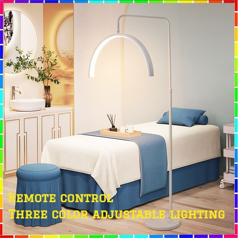 Floor Lamp Beauty Salon Eyebrow Tattoo Makeup Light Beauty Artist Facial Lighting Half-Moon Light