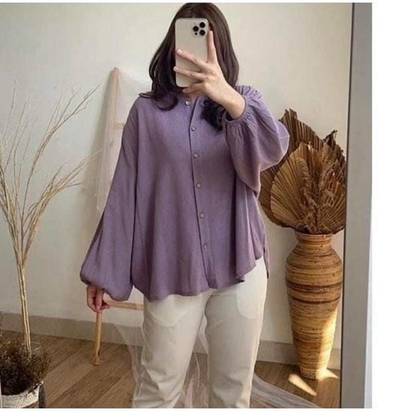 PREMIUM AIRFLOW CRINCLE RIK Vella Blouse CRINCLE Keren