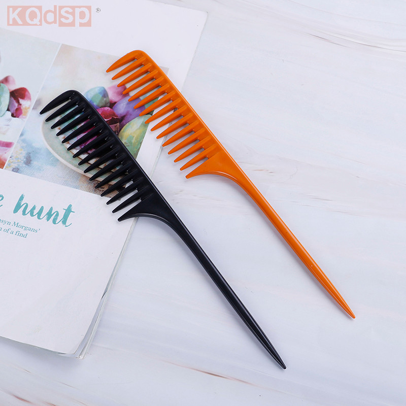 Widefiling 1 Đuôi Lược Salon Bàn Chải Tóc Dụng Cụ Làm Tóc Tự Làm Tóc Rộng Lược Đẹp Răng