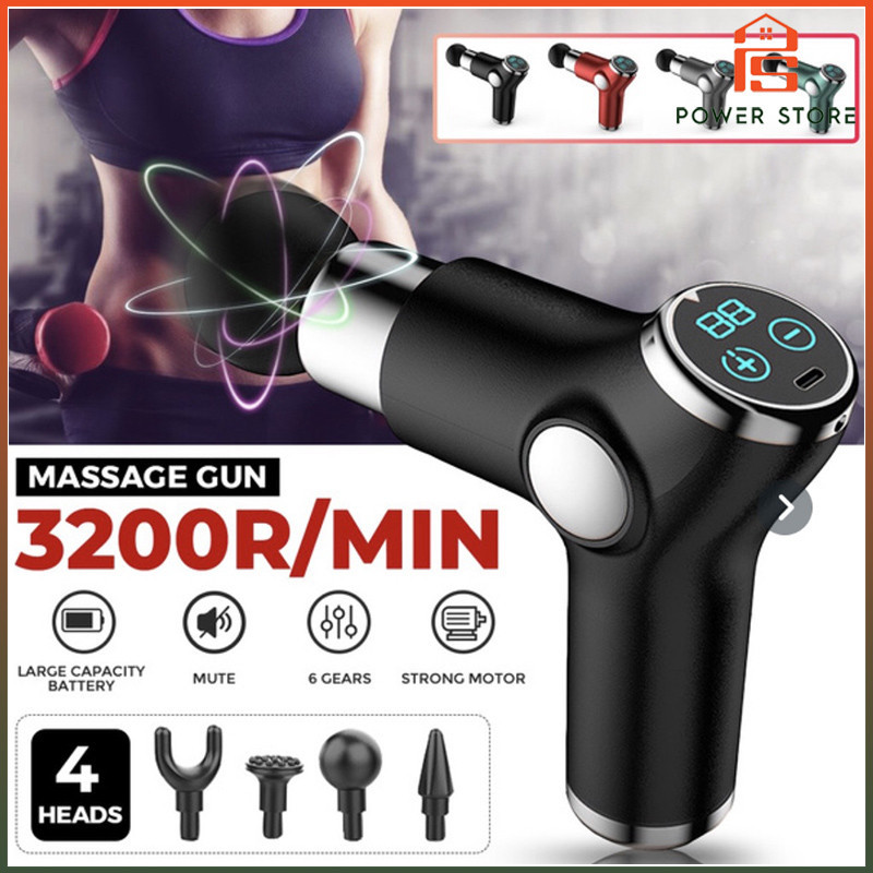 Mini Muscle Massage Gun 32 Speed Vibration Massager Pain Relief Fascial Gun Christmas Xmas Day Gift