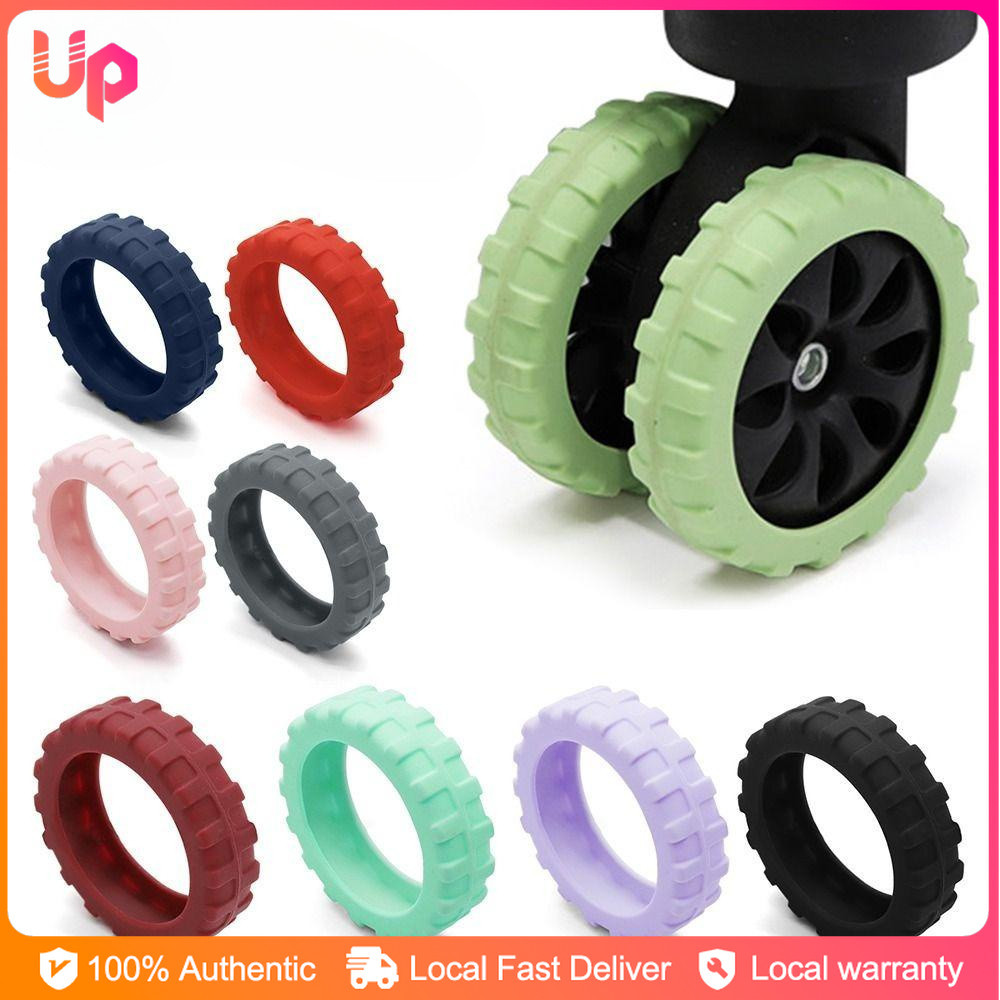 16PCS Luggage Wheel Cover Suitcase Wheels Protection Travel Luggage Caster Silicone Reduce Noise