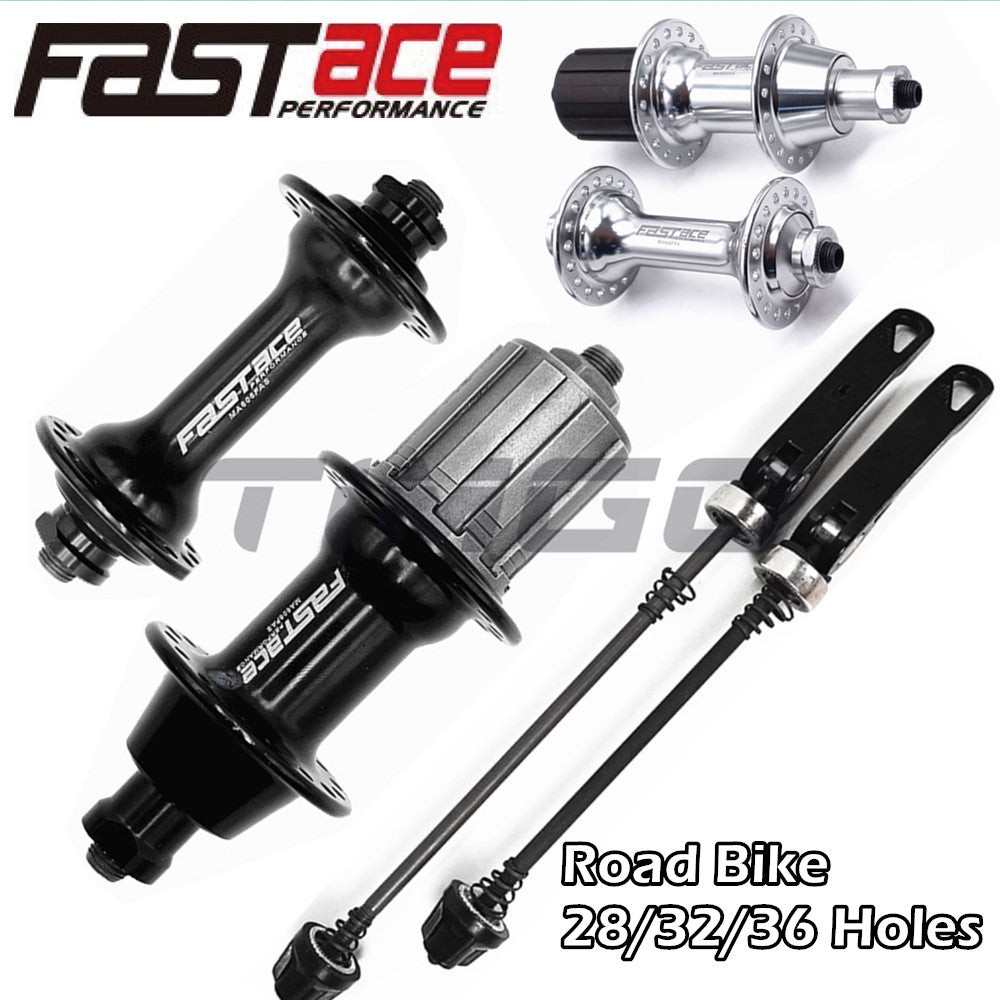 Fastace MA606FAS Đường Xe Đạp Gấp Hub Kín Vòng Bi 24 / 28 / 32 / 36 Lỗ Vành Phanh 8 / 9 / 10 Tốc Độ Freehub Với Q / R Xiên Bạc Đen