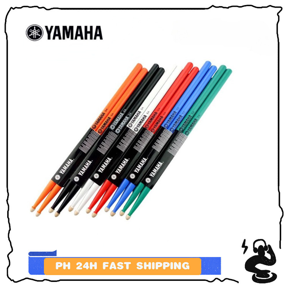 【PH Ready Stock 24h Shipping】YAMAHA Professional Drum Sticks 5A Hickory Walnut Wood 5A Drumsticks 7A