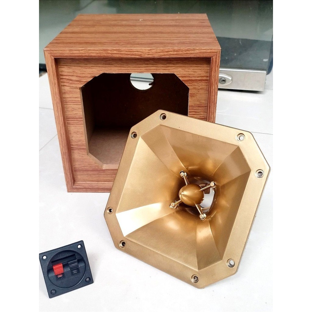 Vỏ thùng loa treble 750, 850, họng vàng vỏ vân gỗ, gia theo lựa chọn