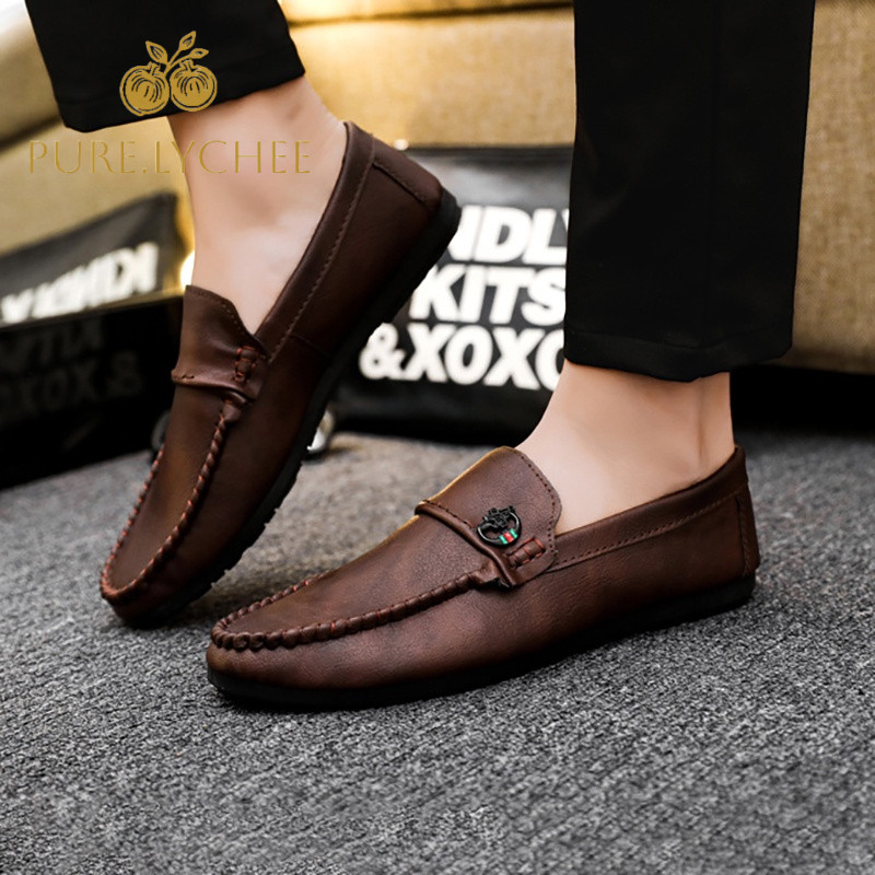 Men's Leather Shoes Loafers Korea shoes business shoes