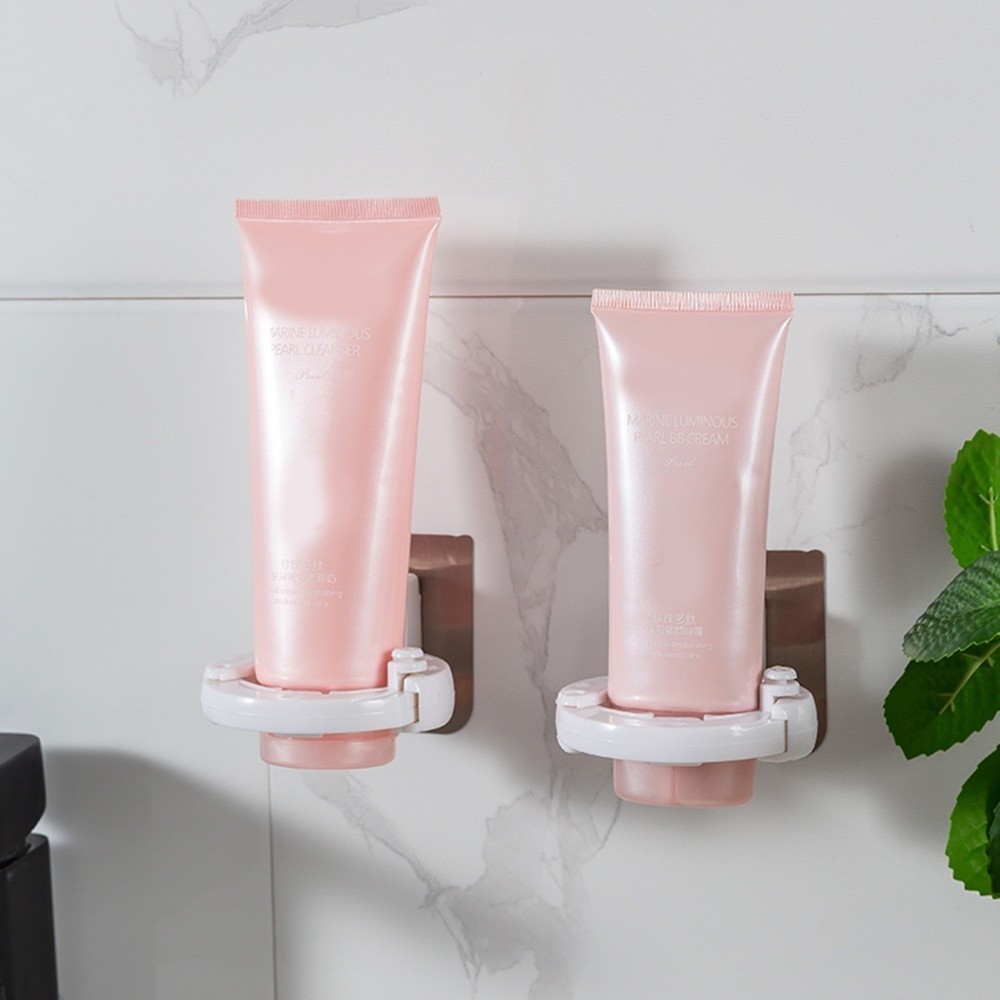 [ULIFE's Home]NEW Bathroom Round Rack Bottle Shelf Bathroom Organizer Bathroom Accessories Bathroom Rack Punch-Free Wall Mounted Shower Gel Shampoo Bottle Holder Shampoo Holder Bathroom No Drill Bathroom Multifunctional Bathroom Shelf