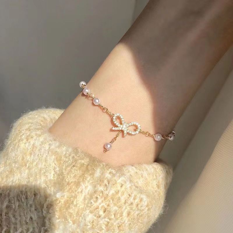 2025 Korean Sweet Simple Bow Bracelet