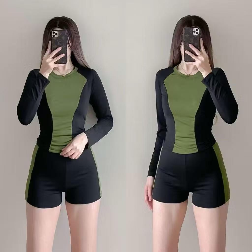 Women's Combi RashGuard Swimming Attire for Comfortable Water Sports