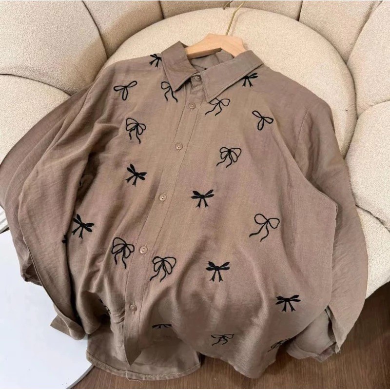 KHANSA TOP BLOUSE PITA // PIKKA KEMEJA BORDIR WANITA COQUETTE