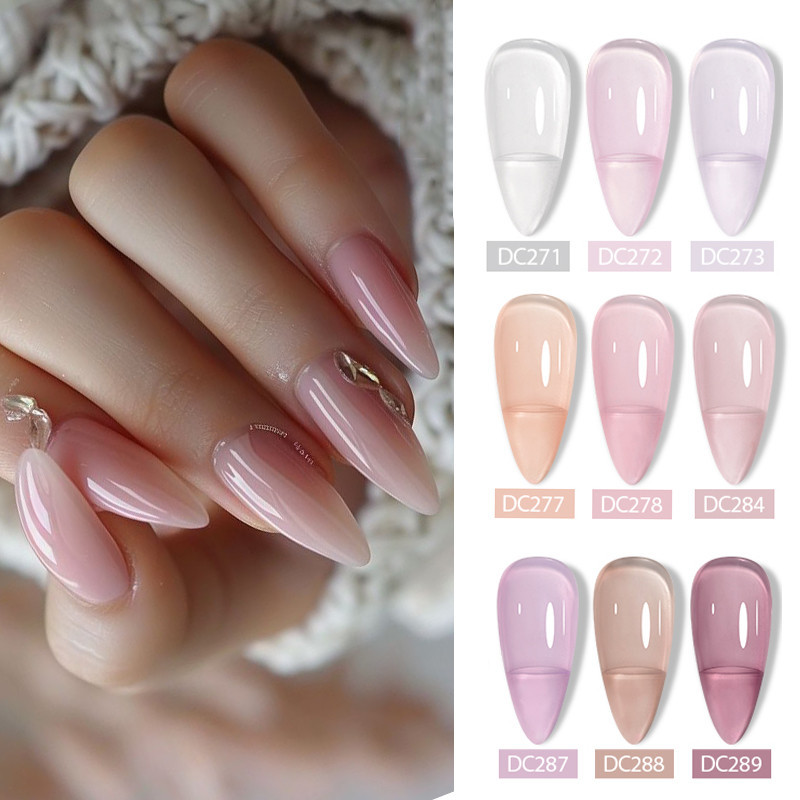 MTSSII Gel Nail Polish Jelly Gel Polish Nude Nail Gel Soak Off Jelly Polish 7ml