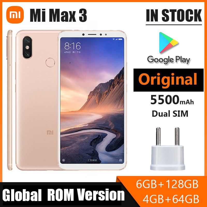 Xiaomi Mi Max 3 6G / 128G  新品未使用　送料込 Xiaomi Mi Max 3 Snapdragon 636 Back Fingerprint 6.9 inch