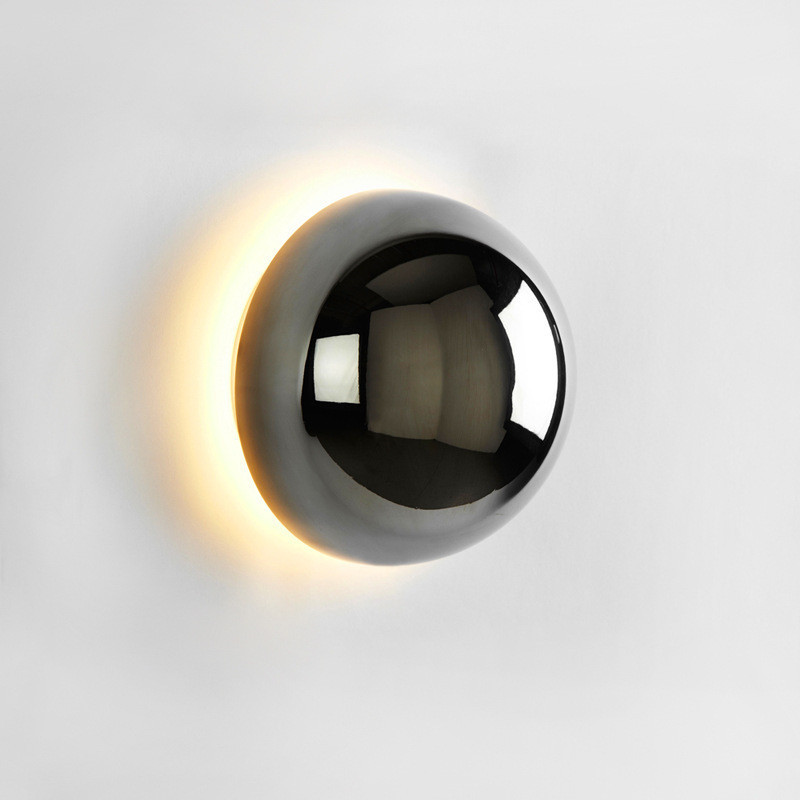 Aesthetic Bauhaus Metal Wall Sconce, Modern Eclipse Design LED Wall Light, 3W 3000K Warm Wall Washer