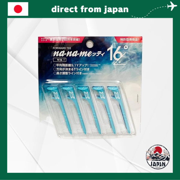NANAMETE Golf Tees – Naname Tti 16° Nghiêng Về Phía Trước, 5 Cây – Tăng Khoảng Cách & Tối Ưu Độ Xoáy