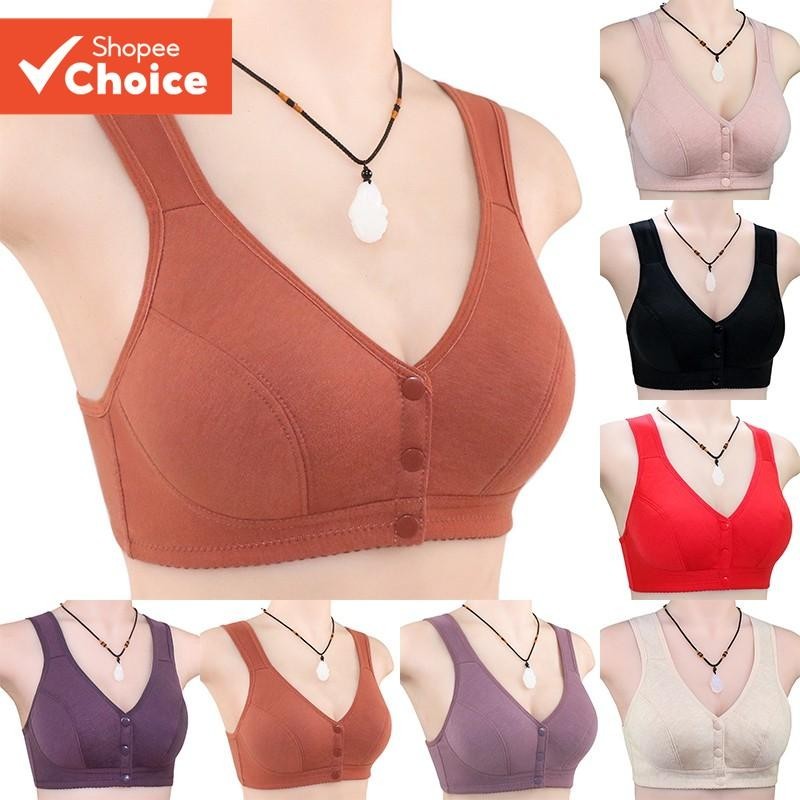 Exy Front-Closure Push-Up Bra – Wireless & Comfortable For Plus Size Women​