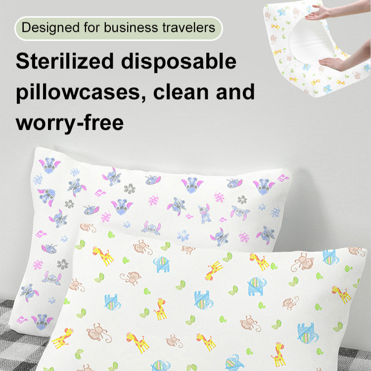 [Sterilized Safe Clean 360° Wrapped Pillow] Travel Essential Disposable Thick Pillowcase/Easy Replac