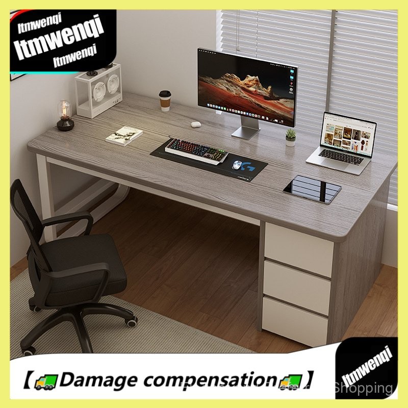 Desktop Computer Desk Office Special Simple Modern with Drawer Writing Desk Bedroom Home Use Study Desk Workbench high-q