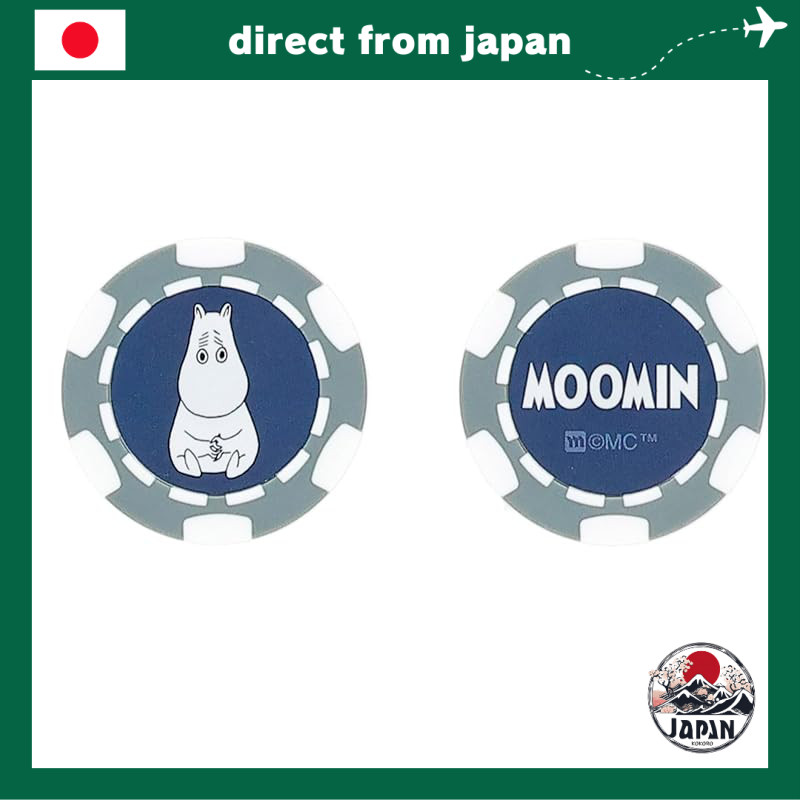Marushin Moomin Coin Golf Marker – Kẹp Nón Nam Châm, Đánh Dấu Bóng Dễ Dàng & Vui Nhộn