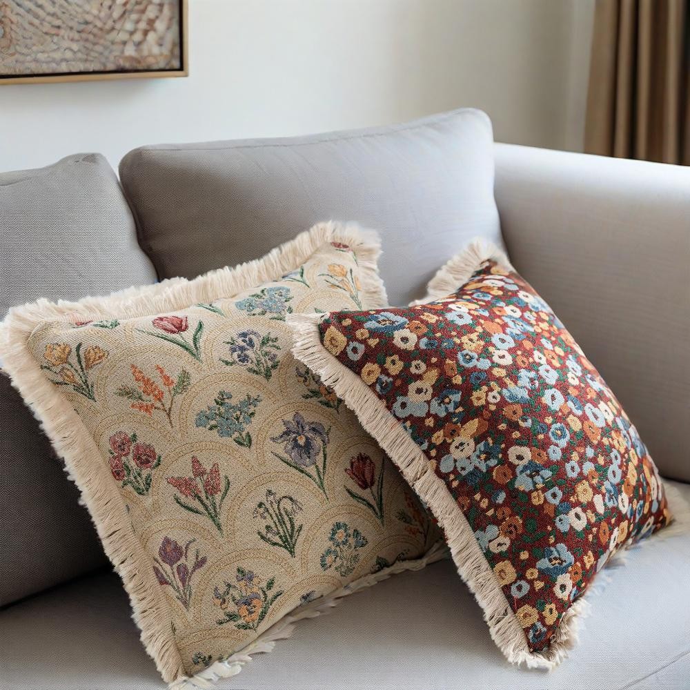 1PC Couch Throw Pillow Covers Throw Pillow Cover Decorative Throw for Couch Pillows Cover with Tasse