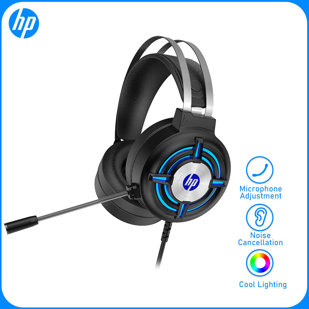 HP H120 Gaming Headset Heavy Bass Light PC headset with omnidirectional folding microphone