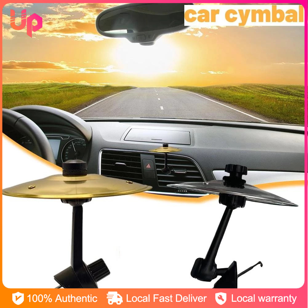 Car Crash Cymbal Vehicle-mounted Knocking Cymbal Ornaments Car Air Outlet Car Mini Drum Cymbal