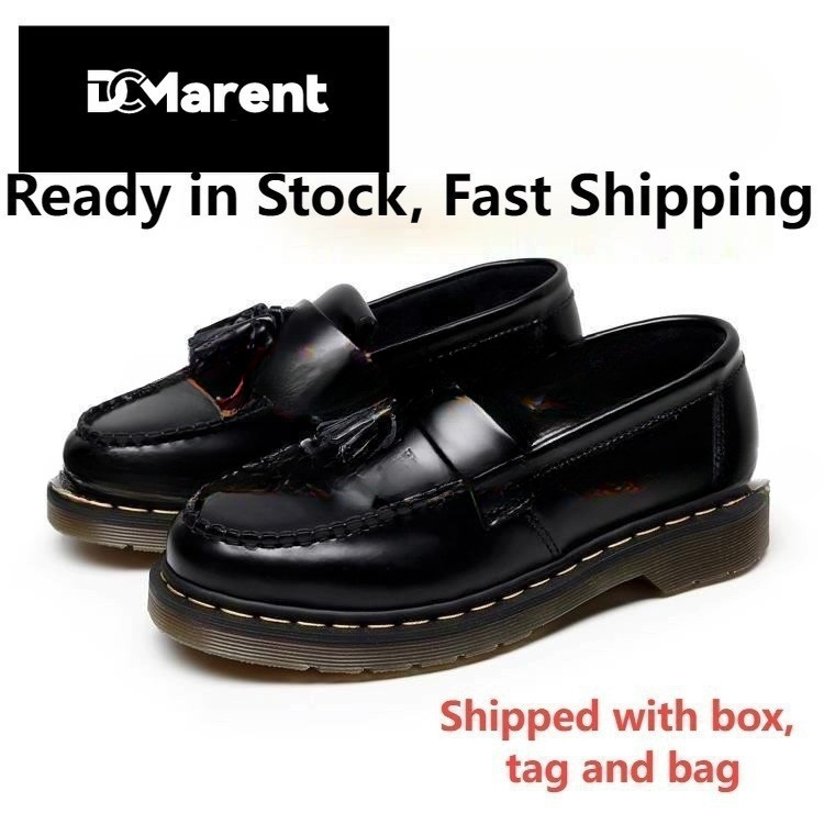 Dc Marent Large Size ADRIAN Tassel Martin Boots Air Shoe Crusty Couple Leather Shoes Unisex Loafers