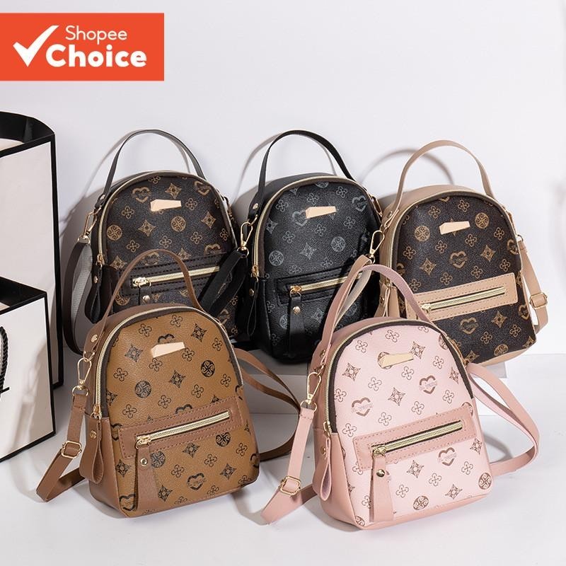 Floral Backpack Fashion Backpack Fresh Student School Bag pu Leather