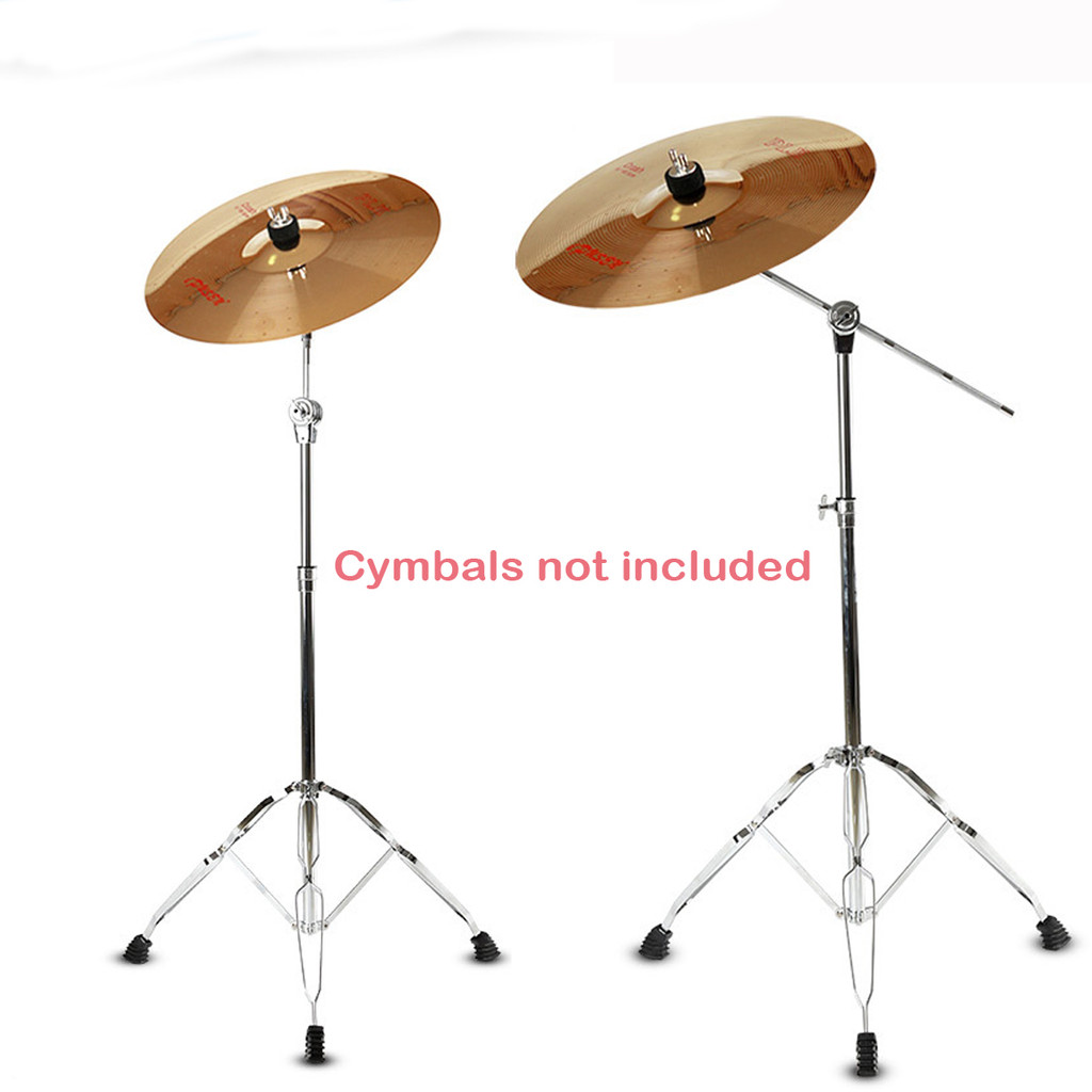 Cymbal Stand Straight With Boom Adjustable Height Angle Cymbal Holder Set Drum-kit Cymbal Support