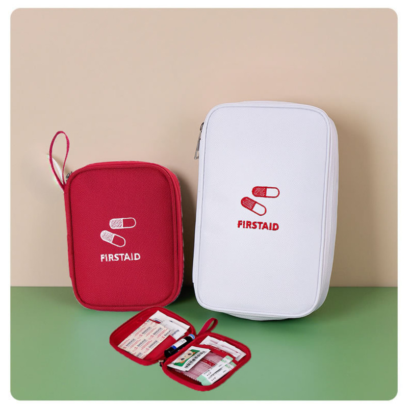 Healthy medicine first aid kit portable travel storage emergency kit household Oxford cloth medicine