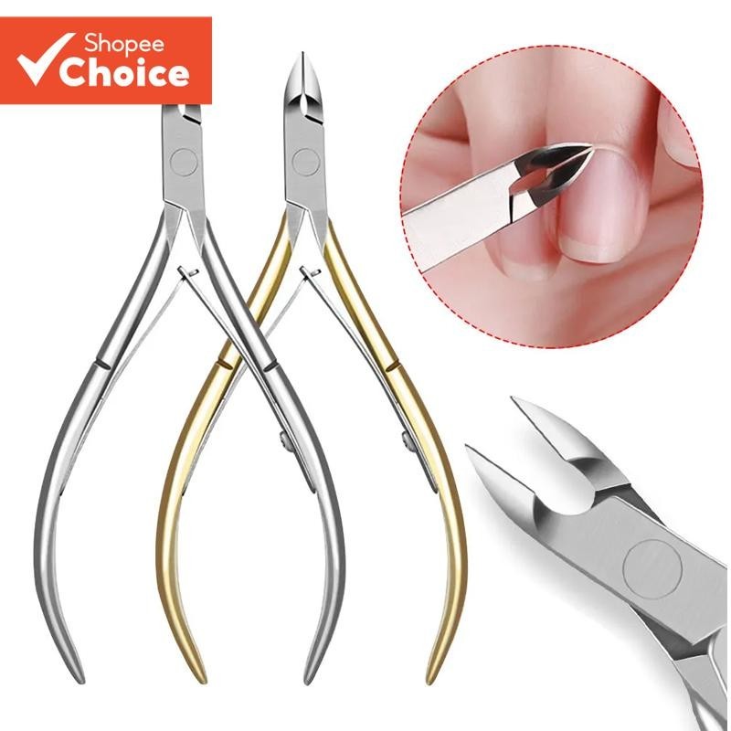Stainless Steel Cuticle Nipper Remover Scissors Finger Care Manicure Nail Clipper Dead Skin Tools Go