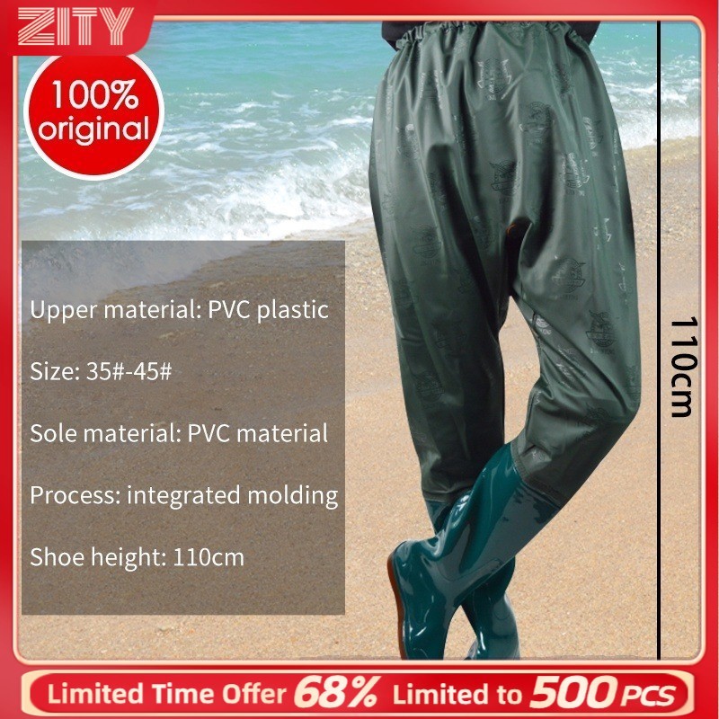Thickened Wading Pants Non-slip Fishing Rain Boots Fishing Pants Farmland Pants Rice Field Pants