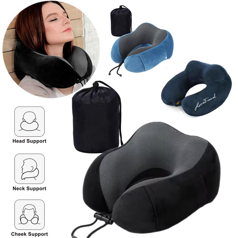 Travel U Shape Pillow Neck Pillow Headrest Pillow Travel Bantal Leher Kereta Bantal Airplane Pillow