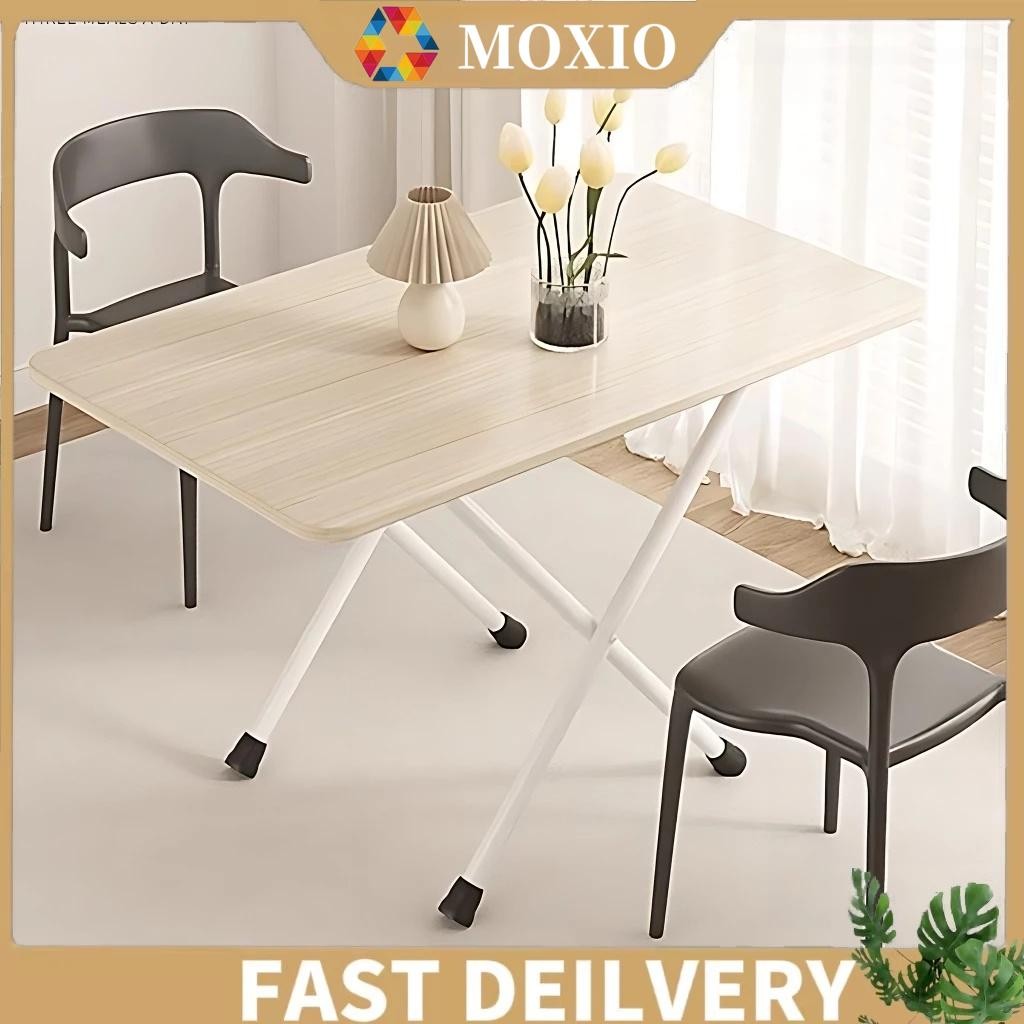 COD 4 Seats Portable Folding Dining Table Multi Purpose Study Desk Rental Outdoor Indoor Household
