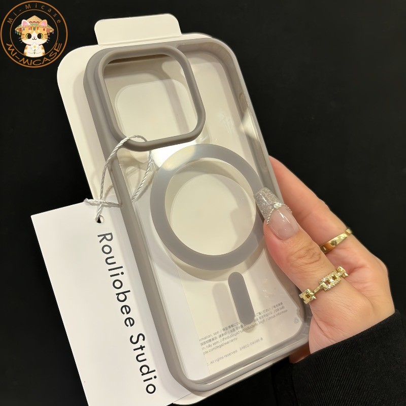 Magnetic Wireless Acrylic Phone Case For IPhone 11 XR 13 12 X XS 16 17 Air 15 14 8 7 Pro Max Plus