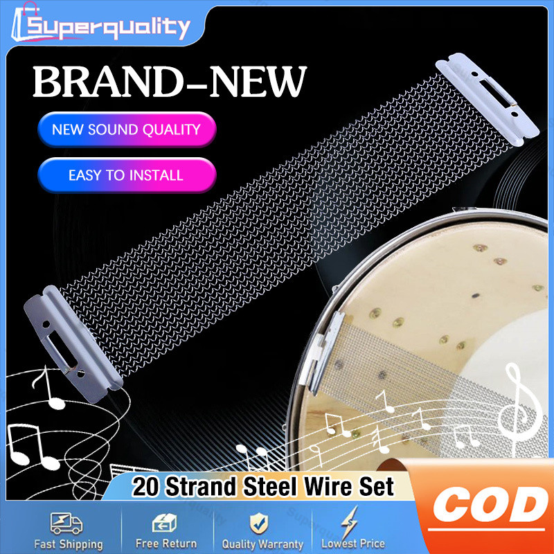 20 Strand Steel Wire Set for 14 Inch Snare Drum Percussion Instruments Parts