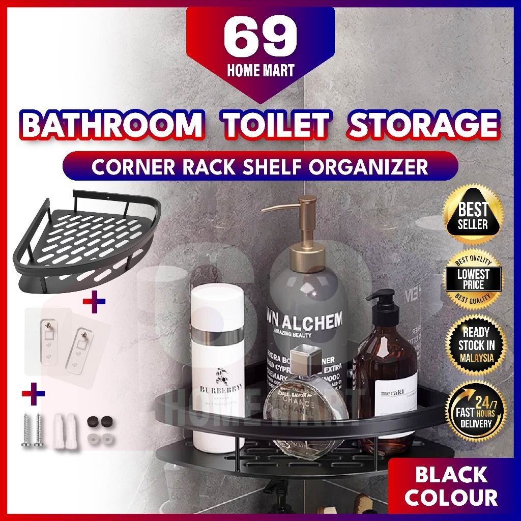 Bathroom Rack Shelf Toilet Bathroom Rack Bathroom Shelf Corner Shelf Bathroom Storage Rack Bathroom Organizer Aluminum