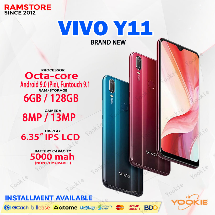 【1 Year Warranty】 Y11 Phone Original 5000mAh battery 8GB RAM + 256GB ROM Legit Smartphone Sale COD